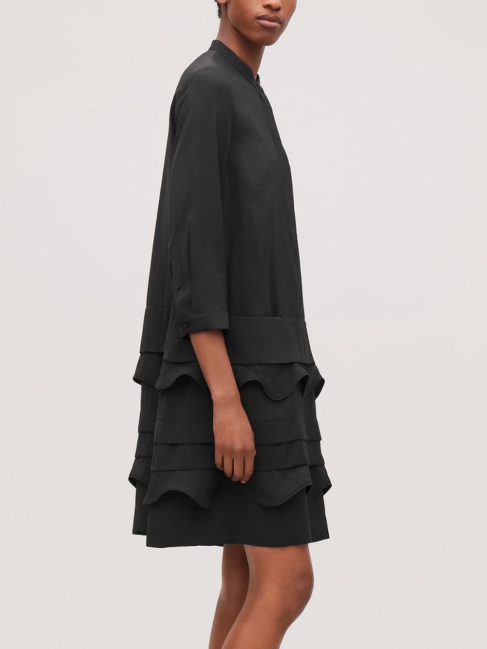 COS Ruffle Tiered Shirt Dress - Picture 3 of 4